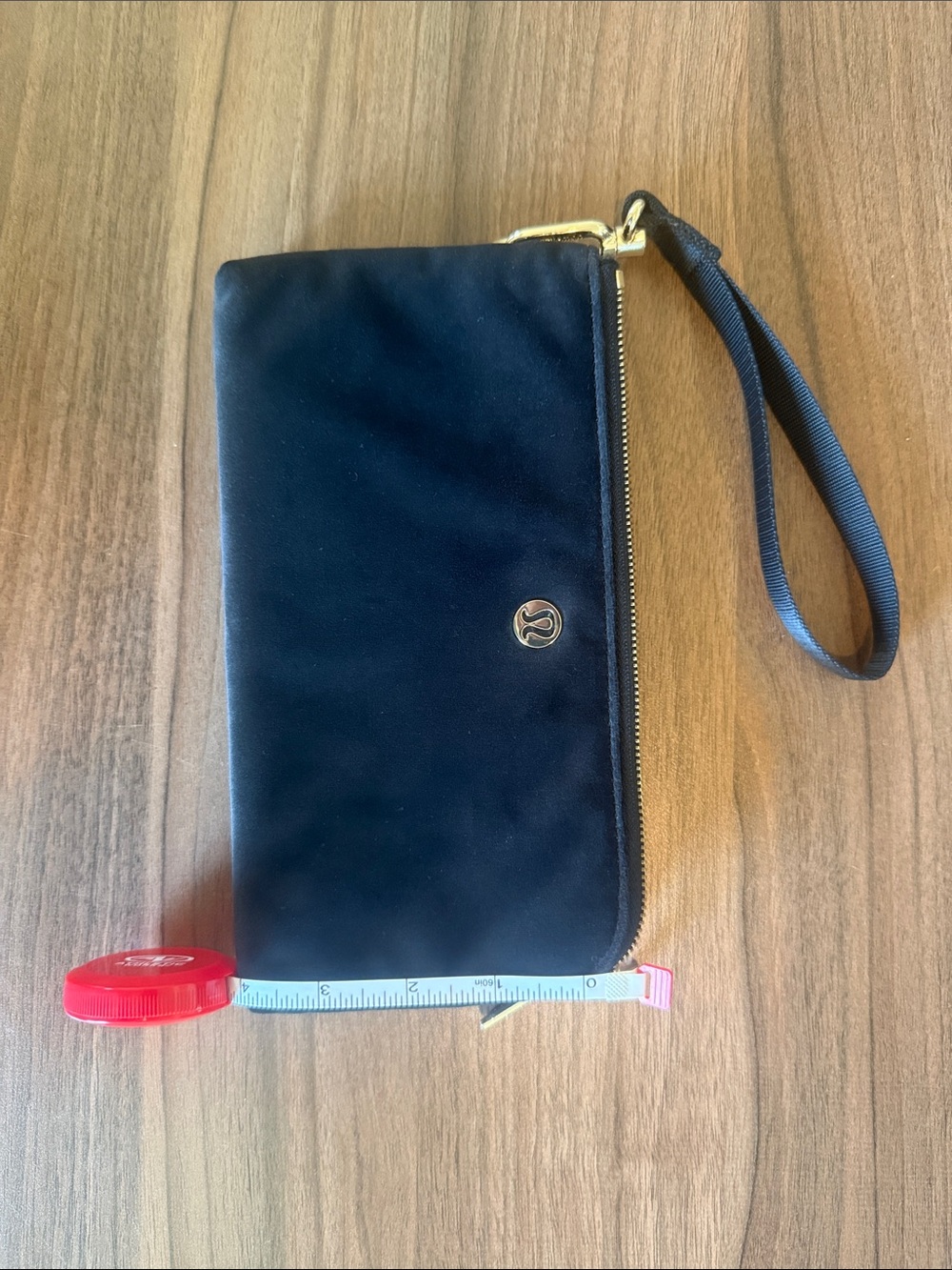 Lululemon Black Velour Wristlet with Gold Hardware! Like new! - Picture 6 of 6